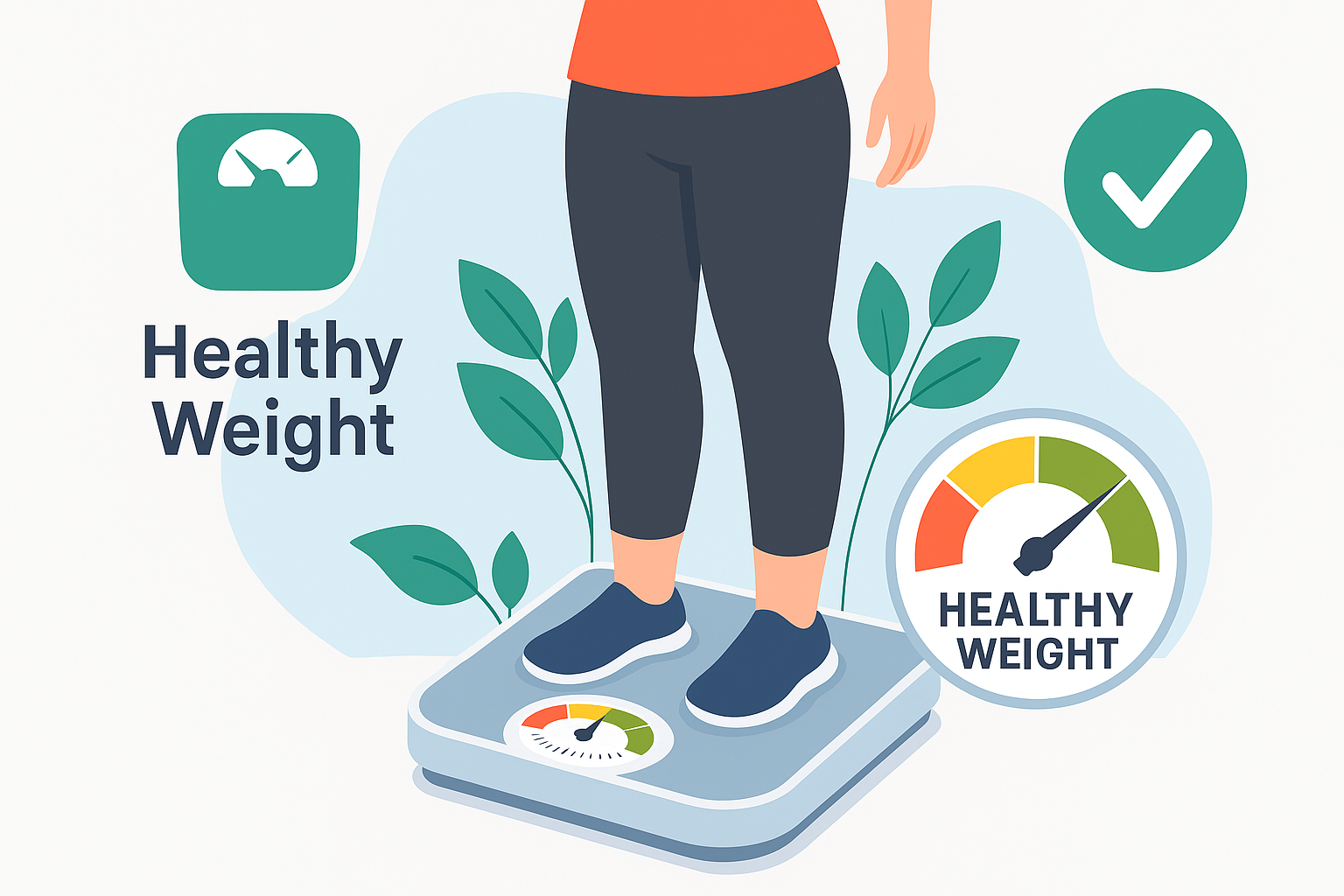 Healthy body weight concept
